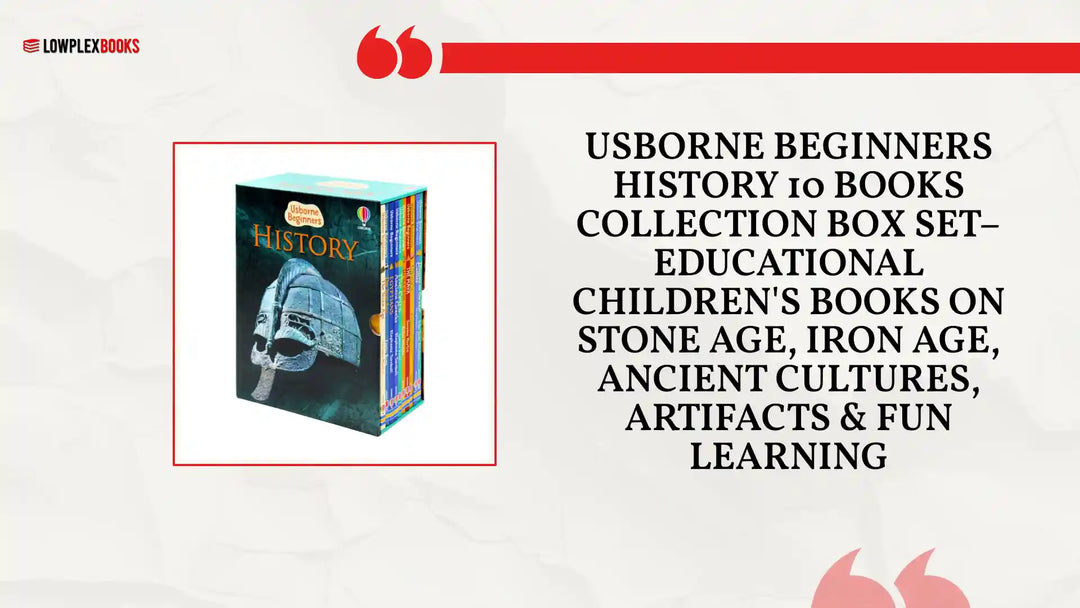Usborne Beginners History 10 Books Collection Box Set&ndash; Educational Children's Books on Stone Age, Iron Age, Ancient Cultures, Artifacts &amp; Fun Learning by@Outfy