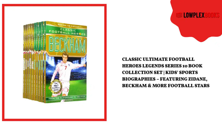 Classic Ultimate Football Heroes Legends Series 10 Book Collection Set | Kids' Sports Biographies &ndash; Featuring Zidane, Beckham &amp; More Football Stars by@Outfy