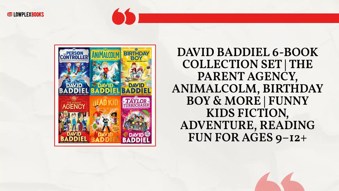 David Baddiel 6-Book Collection Set | The Parent Agency, AniMalcolm, Birthday Boy &amp; More | Funny Kids Fiction, Adventure, Reading Fun for Ages 9&ndash;12+ by@Outfy
