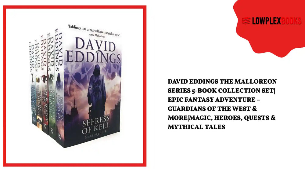 David Eddings The Malloreon Series 5-Book Collection Set| Epic Fantasy Adventure &ndash; Guardians of the West &amp; More|Magic, Heroes, Quests &amp; Mythical Tales by@Outfy