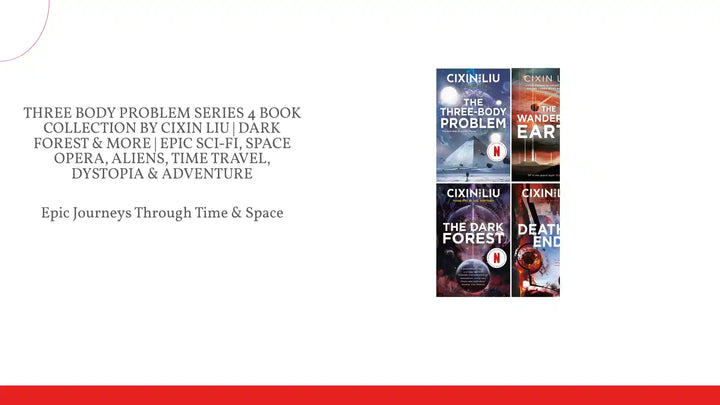 Three Body Problem Series 4 Book Collection by Cixin Liu | Dark Forest &amp; More | Epic Sci-Fi, Space Opera, Aliens, Time Travel, Dystopia &amp; Adventure by@Outfy