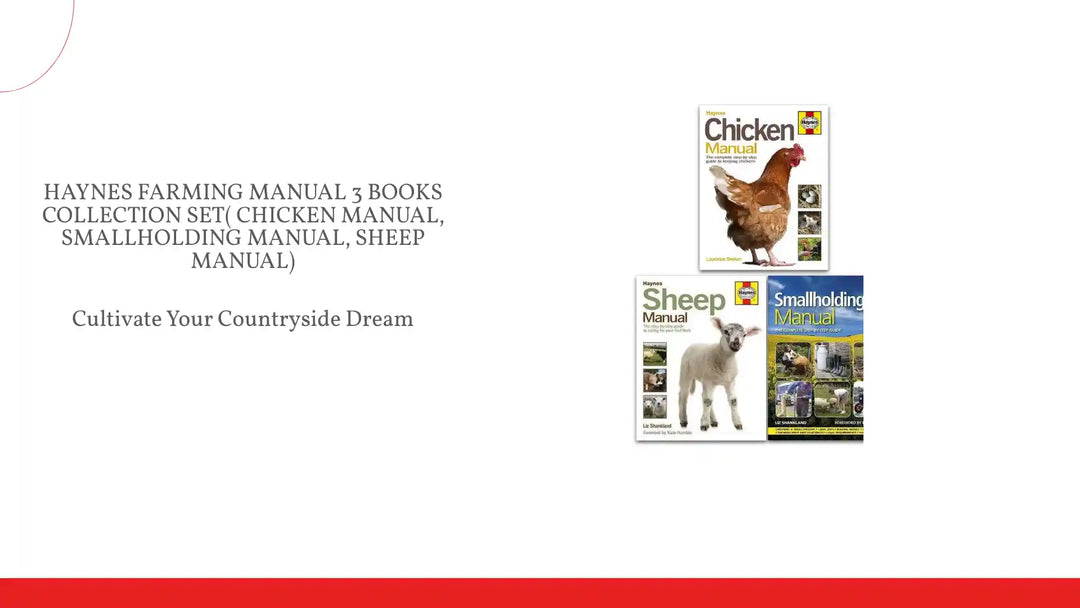 Haynes Farming Manual 3 Books Collection Set( Chicken Manual, Smallholding Manual, Sheep Manual) by@Outfy
