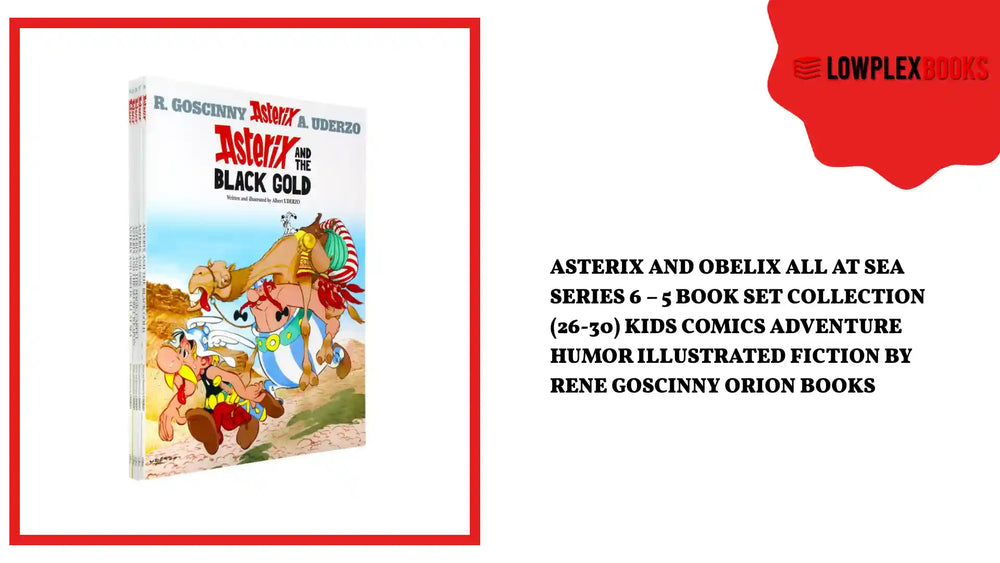 Asterix and Obelix All at Sea Series 6 &ndash; 5 Book Set Collection (26-30) Kids Comics Adventure Humor Illustrated Fiction by Rene Goscinny Orion Books by@Outfy