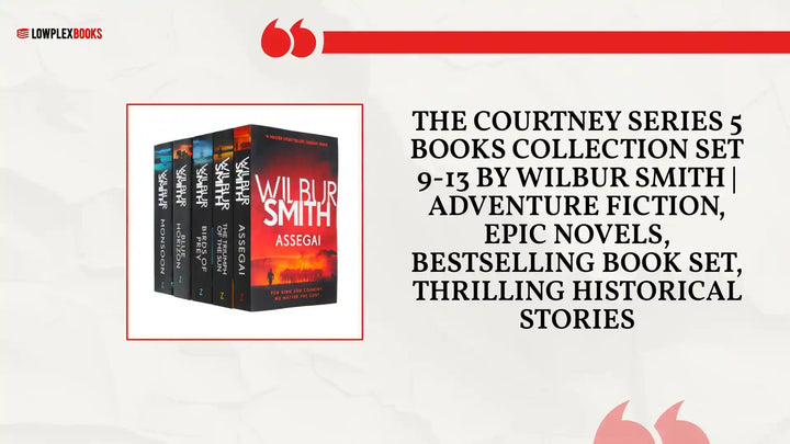 The Courtney Series 5 Books Collection Set 9-13 by Wilbur Smith | Adventure Fiction, Epic Novels, Bestselling Book Set, Thrilling Historical Stories by@Outfy
