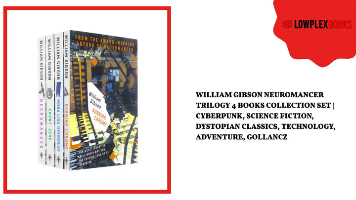 William Gibson Neuromancer Trilogy 4 Books Collection Set | Cyberpunk, Science Fiction, Dystopian Classics, Technology, Adventure, Gollancz by@Outfy