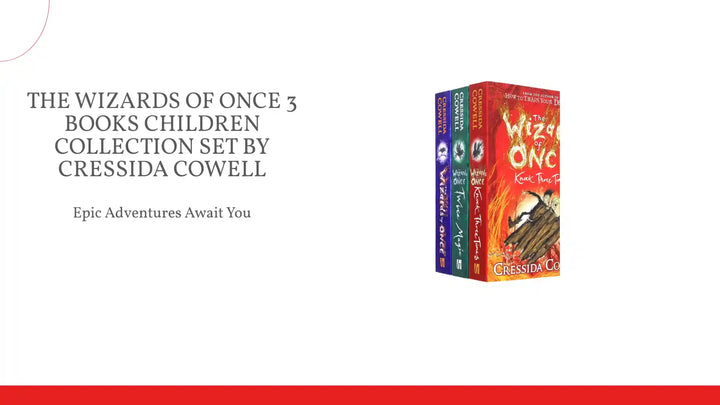 The Wizards Of Once 3 Books Children Collection Set By Cressida Cowell by@Outfy