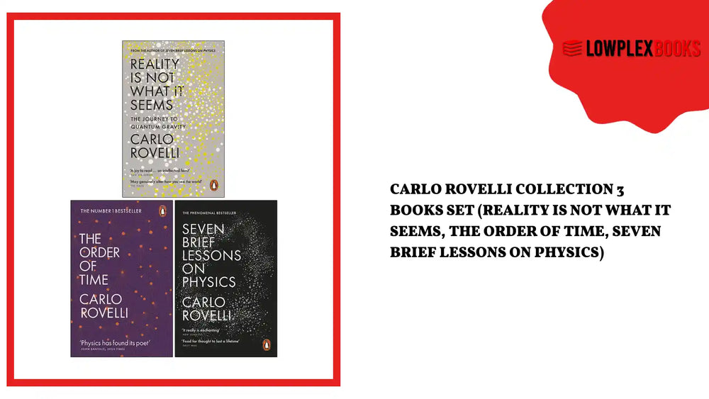 Carlo Rovelli Collection 3 Books Set (Reality Is Not What It Seems, The Order of Time, Seven Brief Lessons on Physics) by@Outfy