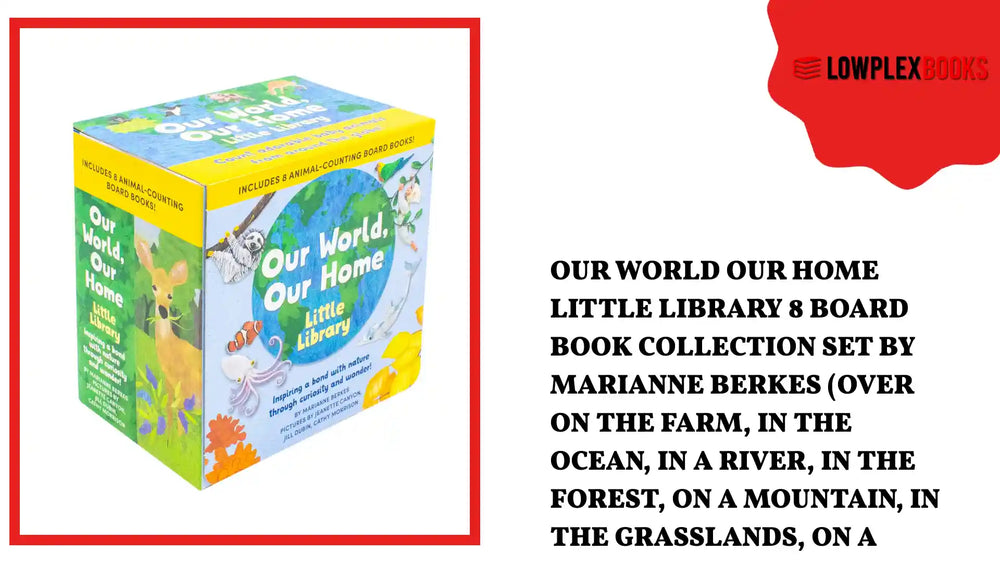 Our World Our Home Little Library 8 Board Book Collection Set by Marianne Berkes (Over on the Farm, in the Ocean, in a River, in the Forest, on a Mountain, in the Grasslands, on a Desert &amp; in the Jungle) by@Outfy