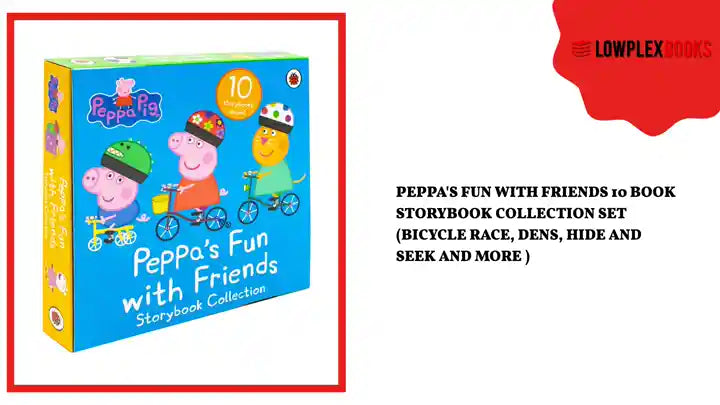 Peppa's Fun With Friends 10 Book Storybook Collection Set (Bicycle Race, Dens, Hide And Seek And More ) by@Outfy