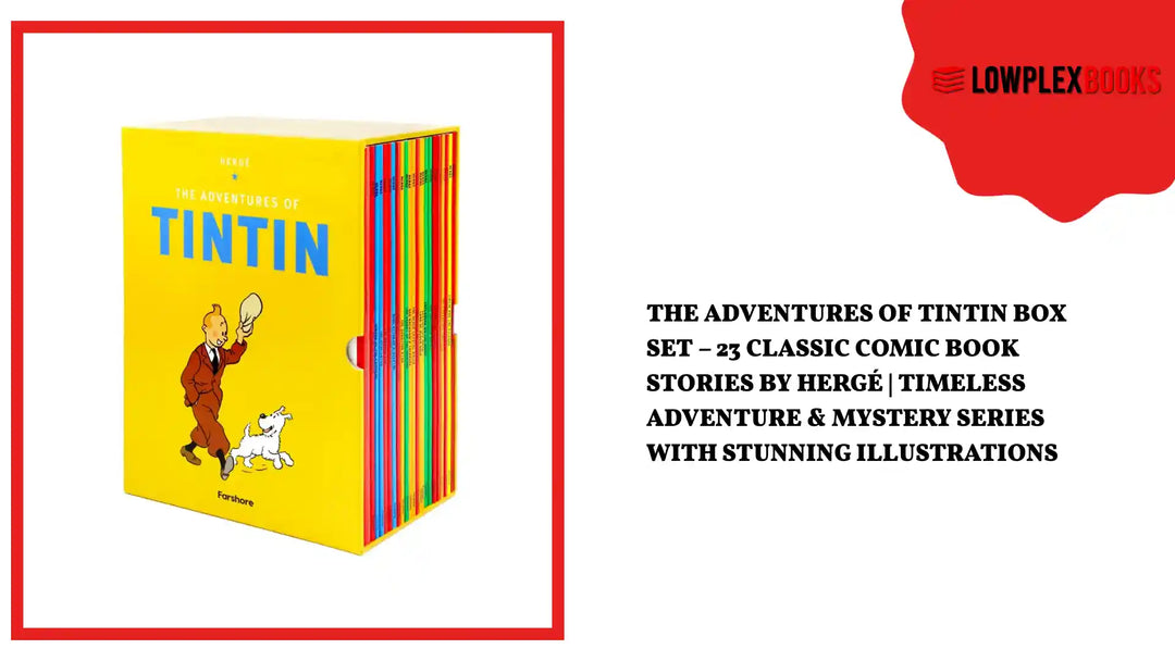 The Adventures of Tintin Box Set &ndash; 23 Classic Comic Book Stories by Herg&eacute; | Timeless Adventure &amp; Mystery Series with Stunning Illustrations by@Outfy
