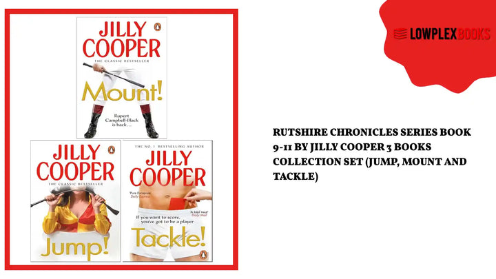 Rutshire Chronicles Series Book 9-11 By Jilly Cooper 3 Books Collection Set (Jump, Mount and Tackle) by@Outfy