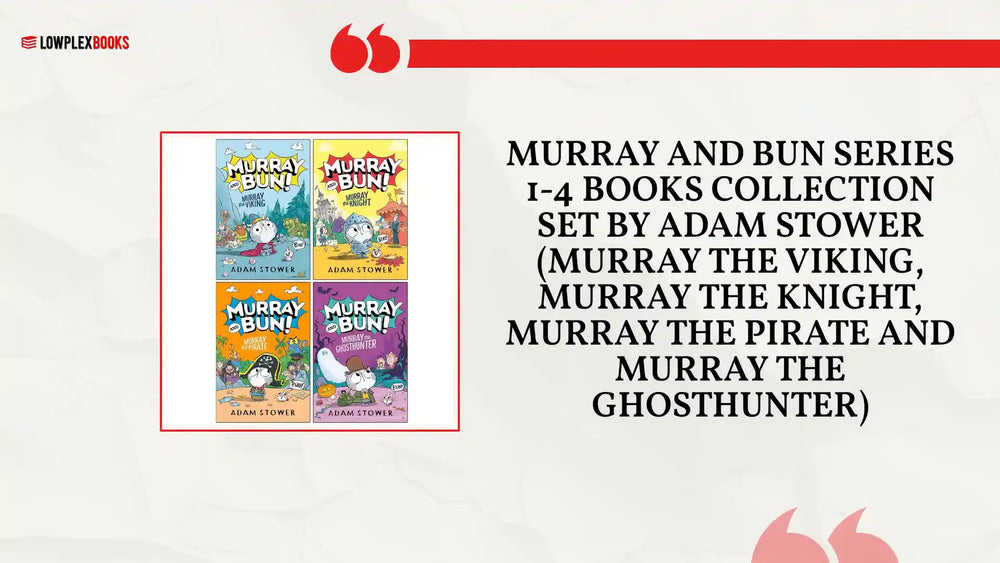 Murray and Bun Series 1-4 Books Collection Set By Adam Stower (Murray the Viking, Murray the Knight, Murray the Pirate and Murray the Ghosthunter) by@Outfy