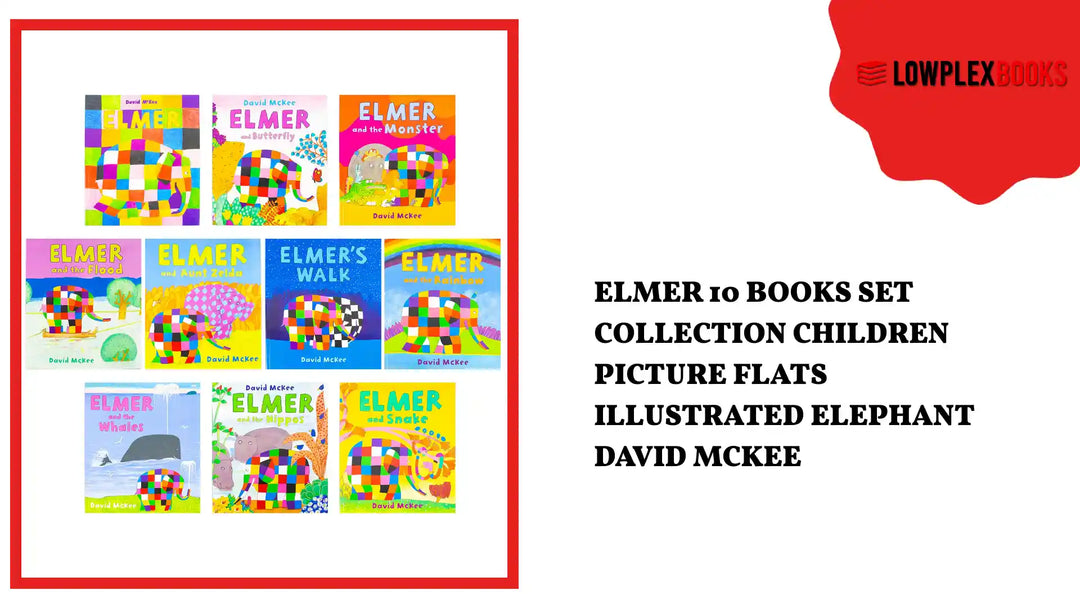 Elmer 10 Books Set Collection Children Picture Flats Illustrated Elephant David Mckee by@Outfy