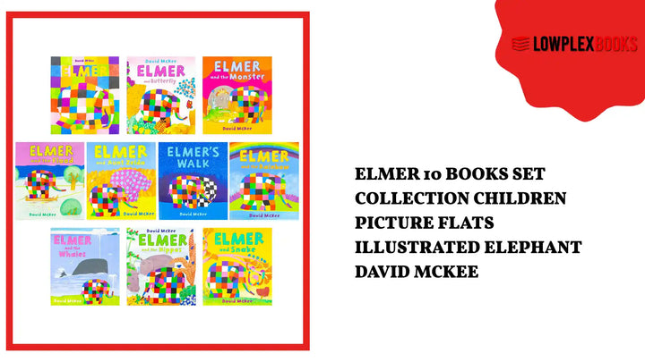Elmer 10 Books Set Collection Children Picture Flats Illustrated Elephant David Mckee by@Outfy