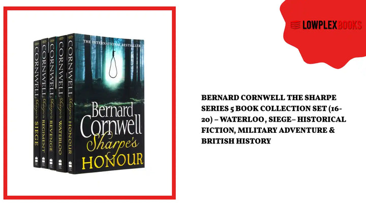 Bernard Cornwell The Sharpe Series 5 Book Collection Set (16-20) &ndash; Waterloo, Siege&ndash; Historical Fiction, Military Adventure &amp; British History by@Outfy