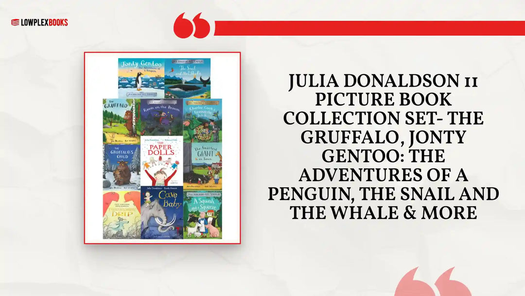 Julia Donaldson 11 Picture Book Collection Set- The Gruffalo, Jonty Gentoo: The Adventures of a Penguin, The Snail and the Whale &amp; More by@Outfy