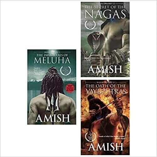 The Shiva Trilogy 3 Book Set by Amish Tripathi – Immortals of Meluha, Secret of the Nagas, Oath of the Vayuputras | Indian Mythology, Epic Fiction