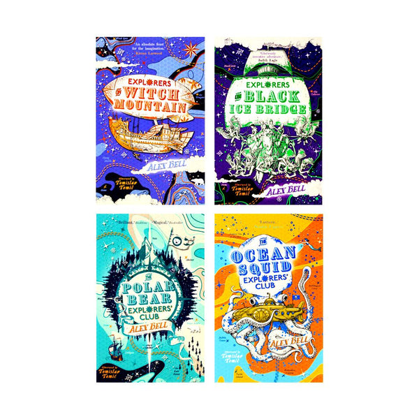 The Polar Bear Explorers Club 4 Book Set Collection By Alex Bell