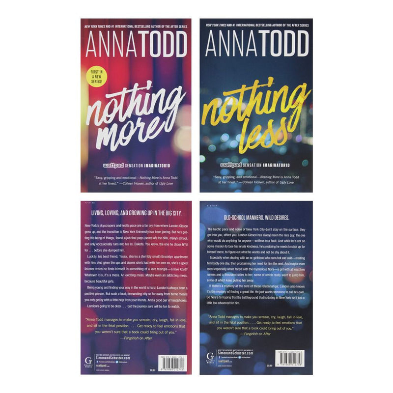 The Landon Series 2 Book Set by Anna Todd – Nothing More & Nothing Less | YA Romance, Contemporary Fiction, Paperback Novels, Love Story, Bestseller