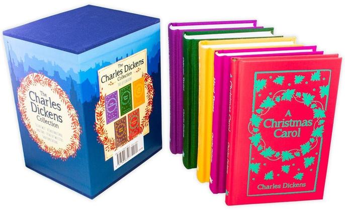 The Charles Dickens Deluxe Hardback Collection – 5 Book Box Set: A Christmas Carol & Classic 19th Century British Literature, Holiday Fiction & Novels