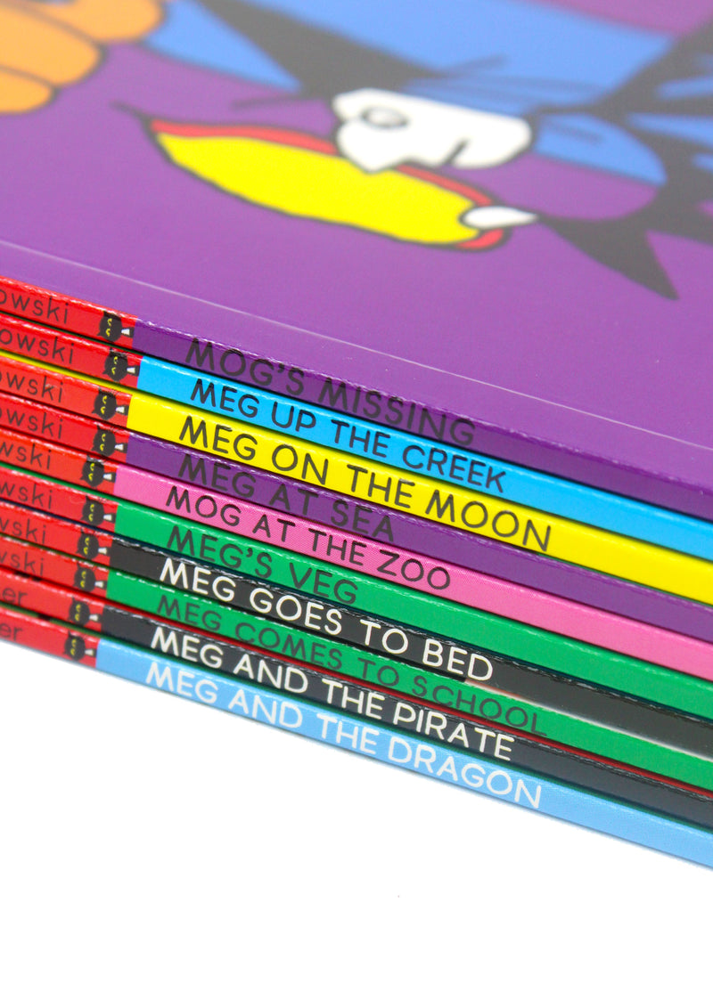 Meg and Mog Collection 10 Books Box Set By Helen Nicoll and Jan Pienkowski