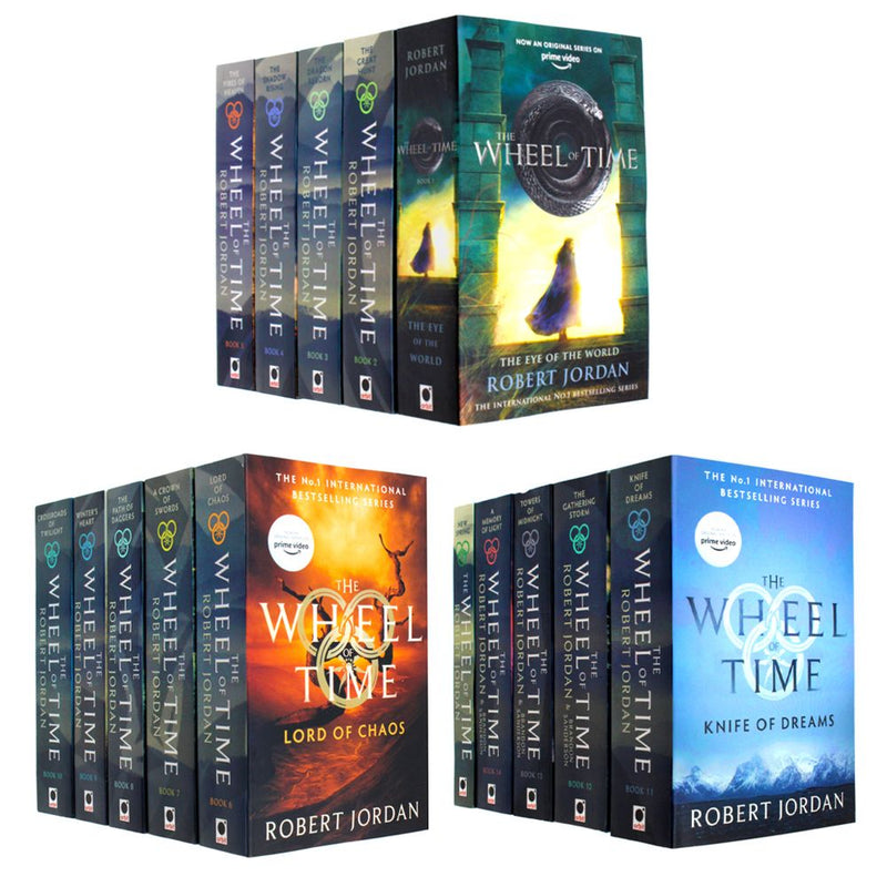 The Wheel of Time Series 1-15 Books Collection Set Pack By Robert Jordan