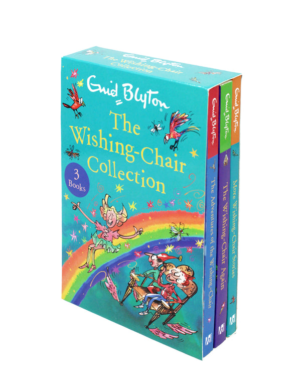 Photo of The Wishing Chair 3 Books Collection by Enid Blyton on a White Background
