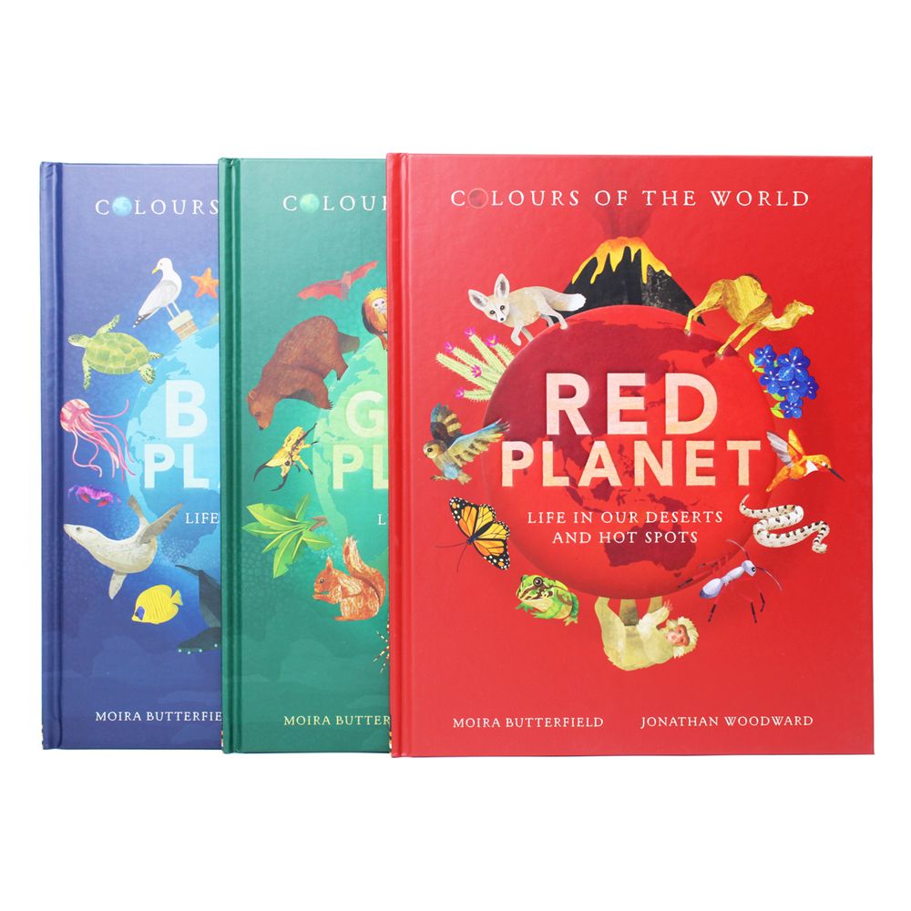 Colours of the World 3-Book Set | Blue Planet, Red Planet & Green Planet | Illustrated Children’s Books on Nature, Learning & Color Recognition