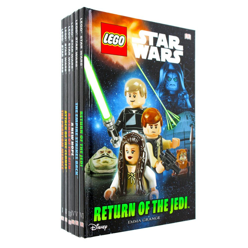 LEGO Star Wars Episodes I-VI The Complete Library 6 Book Box Set