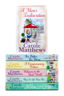 Photo of Carole Matthews 7 Book Collection Set on a White Background