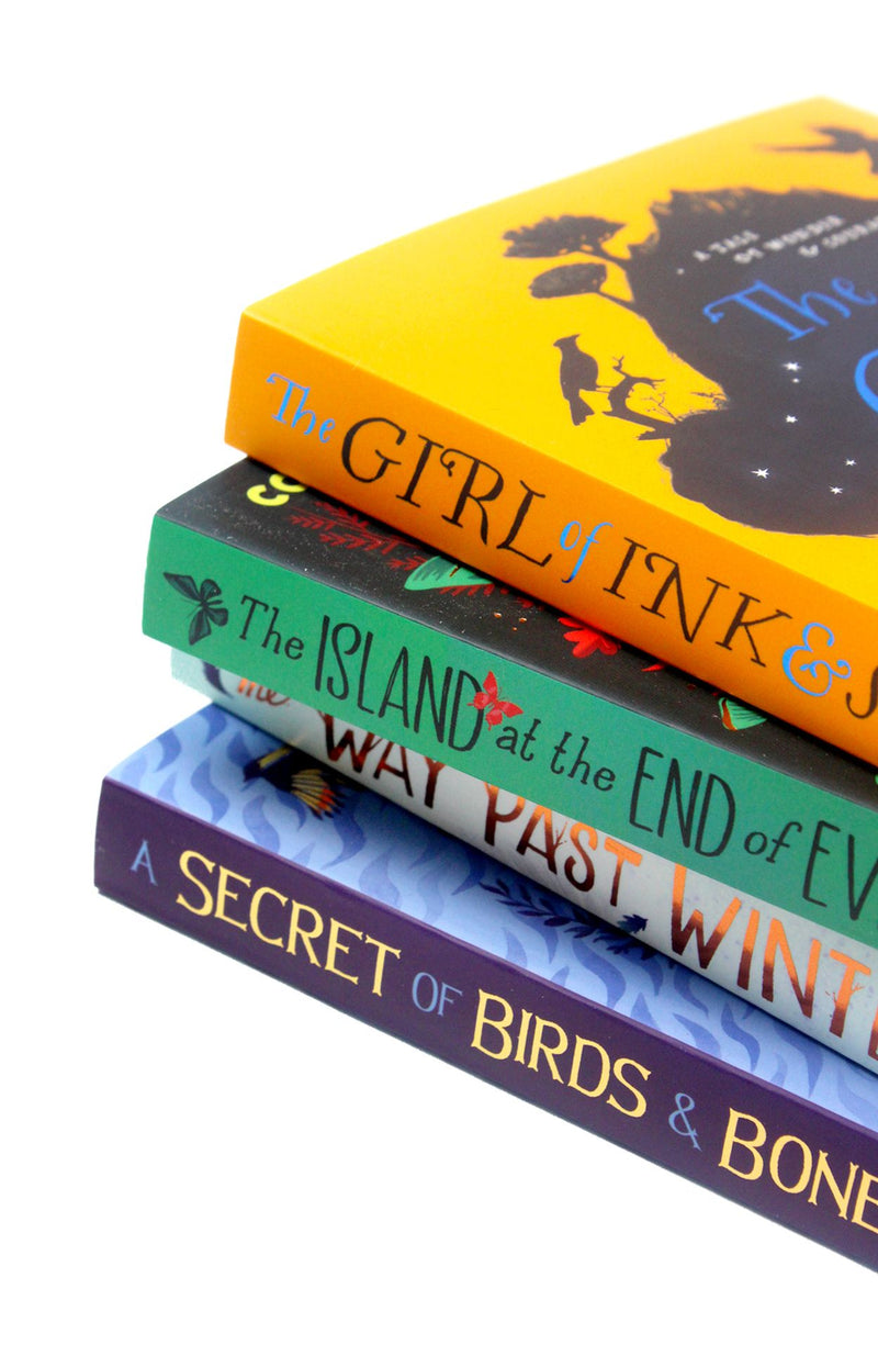 Kiran Millwood Hargrave 4 Books Collection Set (The Way Past Winter, The Girl of Ink and Stars, The Island at the End of Everything & The Secret of Birds and Bone)