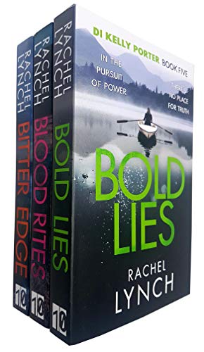 Detective Kelly Porter Series Collection 3 Books Set By Rachel Lynch (Bold Lies, Blood Rites, Bitter Edge)