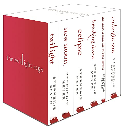 The Twilight Saga 6-Book Set (White Cover) by Stephenie Meyer | YA Fantasy Romance Series with Vampires, Werewolves, Epic Love, Adventure & Fiction