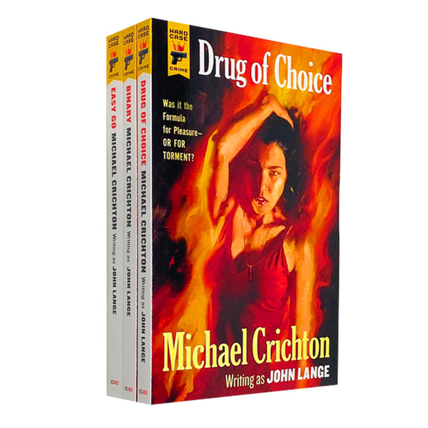 Michael Crichton 3 Book Set Collection Inc Drug Of Choice, Binary, Easy Go