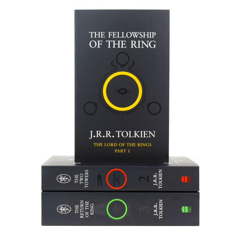 Photo of the Lord of The Rings Box Set by J.R.R. Tolkien on a White Background