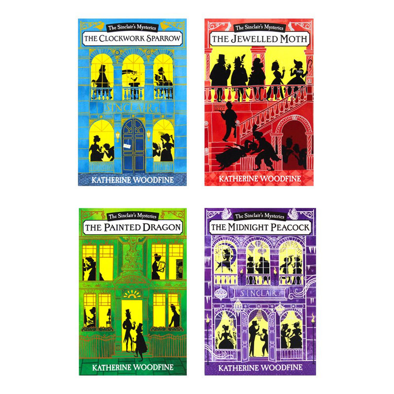 Katherine Woodfine Sinclairs Mysteries 4 Books Collection | Kids Mystery Series Paperback Set for Reading, Adventure, School & Bedtime Stories