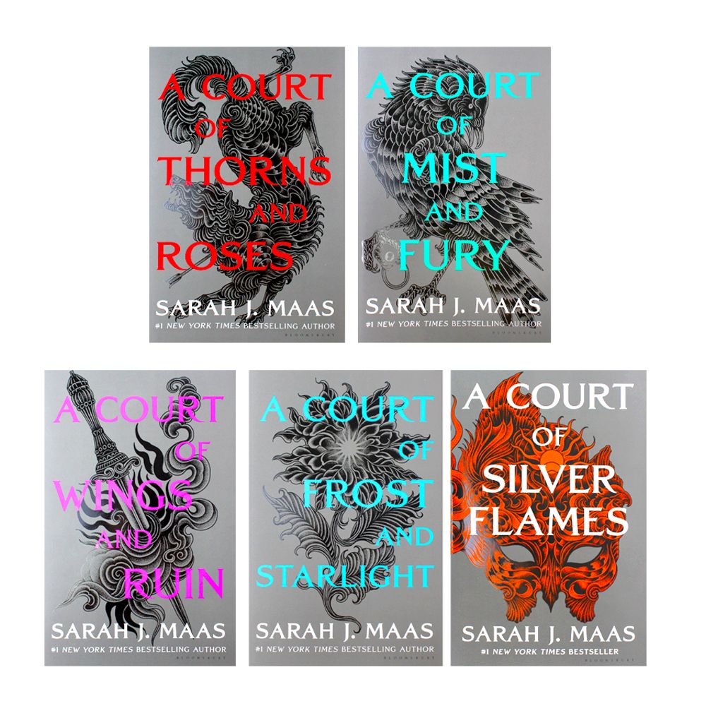 A Court of Thorns and Roses 5 Books Box Set by Sarah J. Maas | Fantasy Romance Series, Epic Adventure,Young Adult Fiction, Bestselling Novels Collection