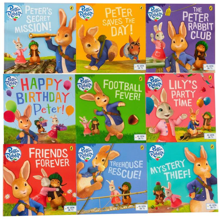 Peter Rabbit Collection Peter's Favorite Stories 9 Books Set - As Seen ...