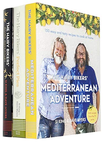 The Hairy Bikers Collection 3 Books Set, Hairy Bikers, Perfect Pies, Mediterranean Adventure