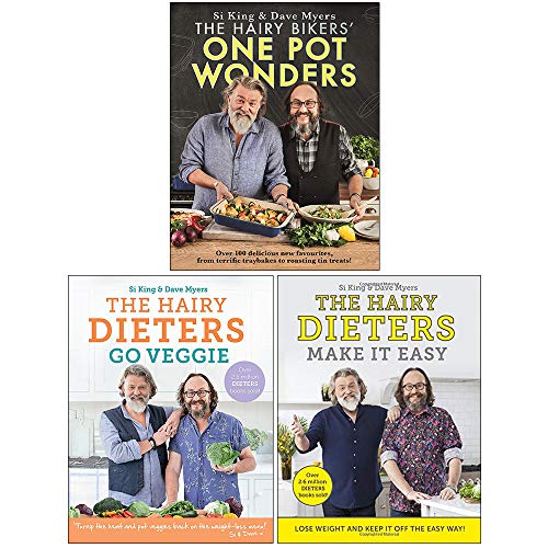 The Hairy Bikers One Pot Wonders [Hardcover], The Hairy Dieters Go Veggie, The Hairy Dieters Make It Easy 3 Books Collection Set