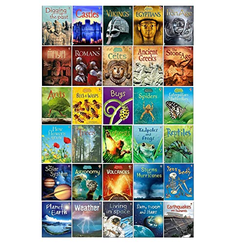 Usborne Beginners History, Nature & Science Collection 30 Books Set