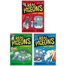Real Pigeons Series by Andrew McDonald | 3 Paperback Book Children's Collection| Funny Adventure Stories for Kids |Fight Crime, Eat Danger & Nest Hard