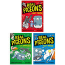 Real Pigeons Series Children Collection 3 Books Set By Andrew McDonald (Real Pigeons Fight Crime, Real Pigeons Eat Danger & Real Pigeons Nest Hard)