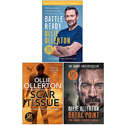 Ollie Ollerton Collection 3 Books Set (Battle Ready, Scar Tissue, Break Point SAS)