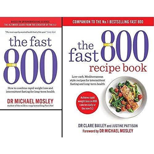 The Fast 800 & The Fast 800 Recipe 2 Book Set Collection