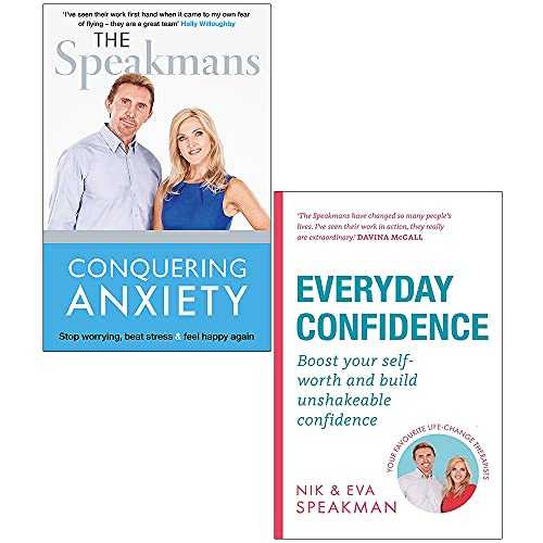 Conquering Anxiety & Everyday Confidence By Nik and Eva Speakman 2 Books Collection Set