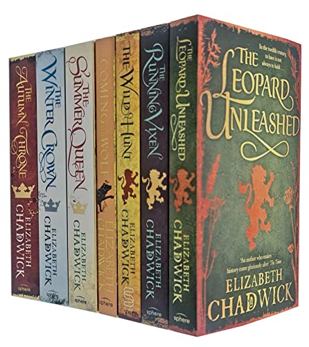 Elizabeth Chadwick Collection 7 Books Set (The Autumn Throne, The Winter Crown, The Summer Queen, The Wild Hunt, The Running Vixen, The Coming of The Wolf, The Leopard Unleashed)