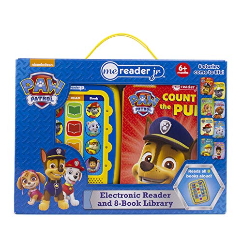 Nickelodeon PAW Patrol Chase, Skye, Marshall, and More! - Electronic Me Reader Jr. 8 Sound Book Library - PI Kids