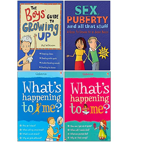 The Boys' Guide to Growing Up, Sex Puberty and All That Stuff, What's Happening to Me Boy, Girls 4 Books Collection Set