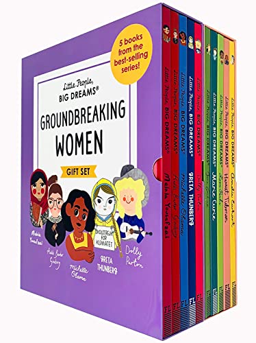 Little People, Big Dreams Groundbreaking Women & Trailblazing Women 10 Books Collection Box Gift Set (Malala Yousafzai,Ruth Bader Ginsburg,Michelle Obama,Amelia Earhart,Rosa Parks,Marie Curie & More)